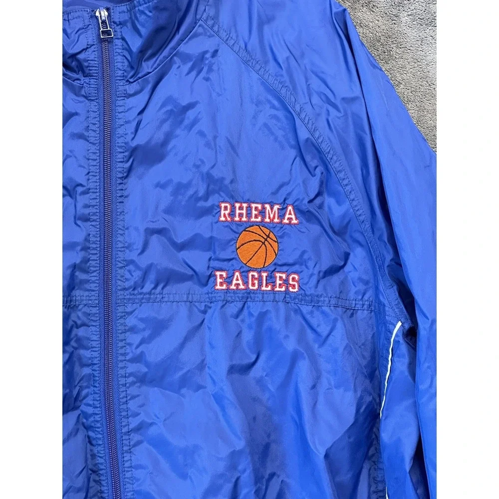 Vintage Nike Windbreaker Men's XL Jacket Track Zip Lightweight Swoosh Blue Rhema